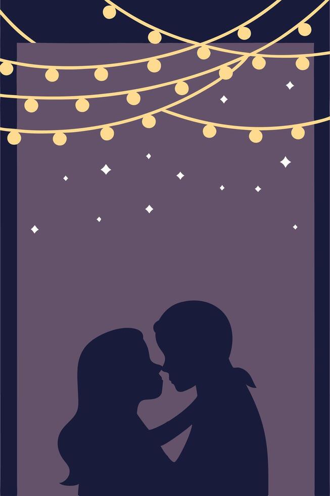 Warm golden fairy lights delicately strung across the top of the banner, emitting a cozy glow. The background remains muted with negative space for text. vector