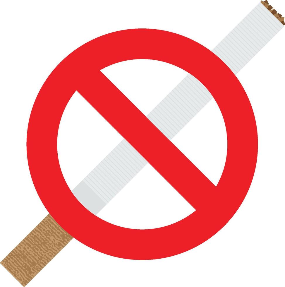 No Smoking Sign vector
