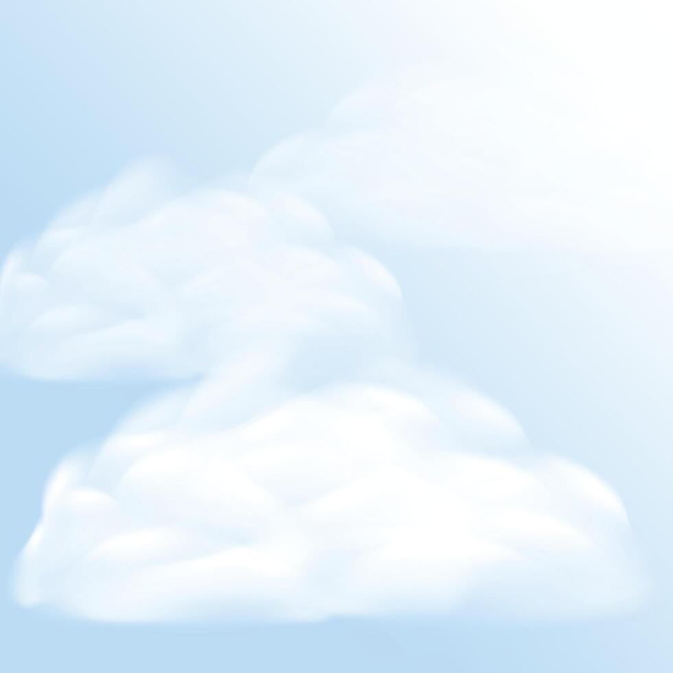 Airy Day Clouds vector