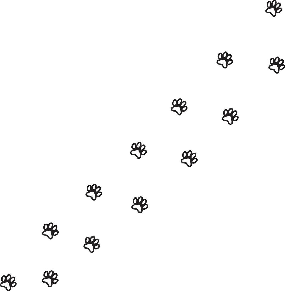 Paw Print design on white background vector