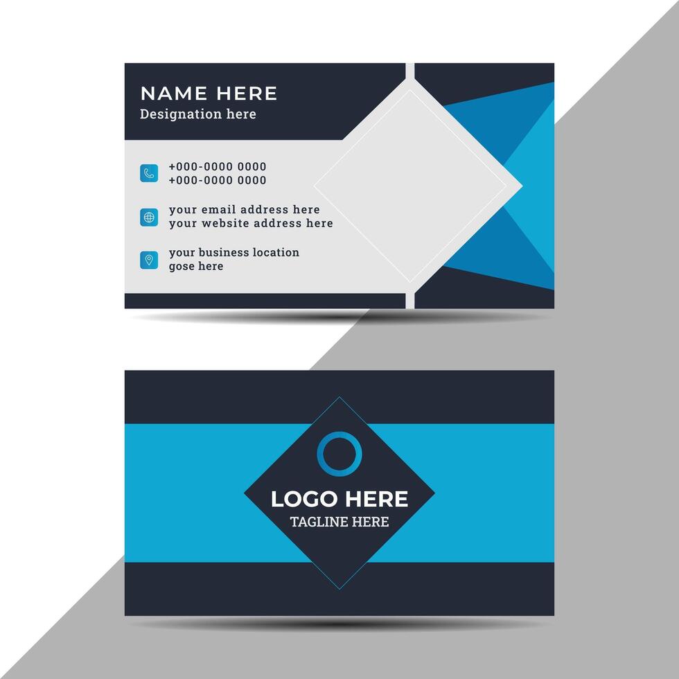 Elegant Corporate Business Card Unique Design for Creative Businesses Perfect for Startups and Agencies Download Editable format vector