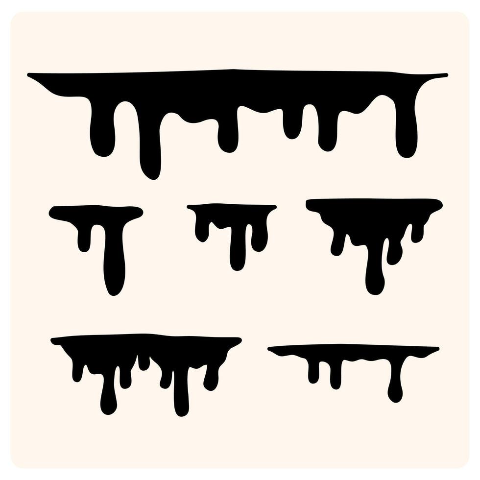 Water splash collection in flat style vector
