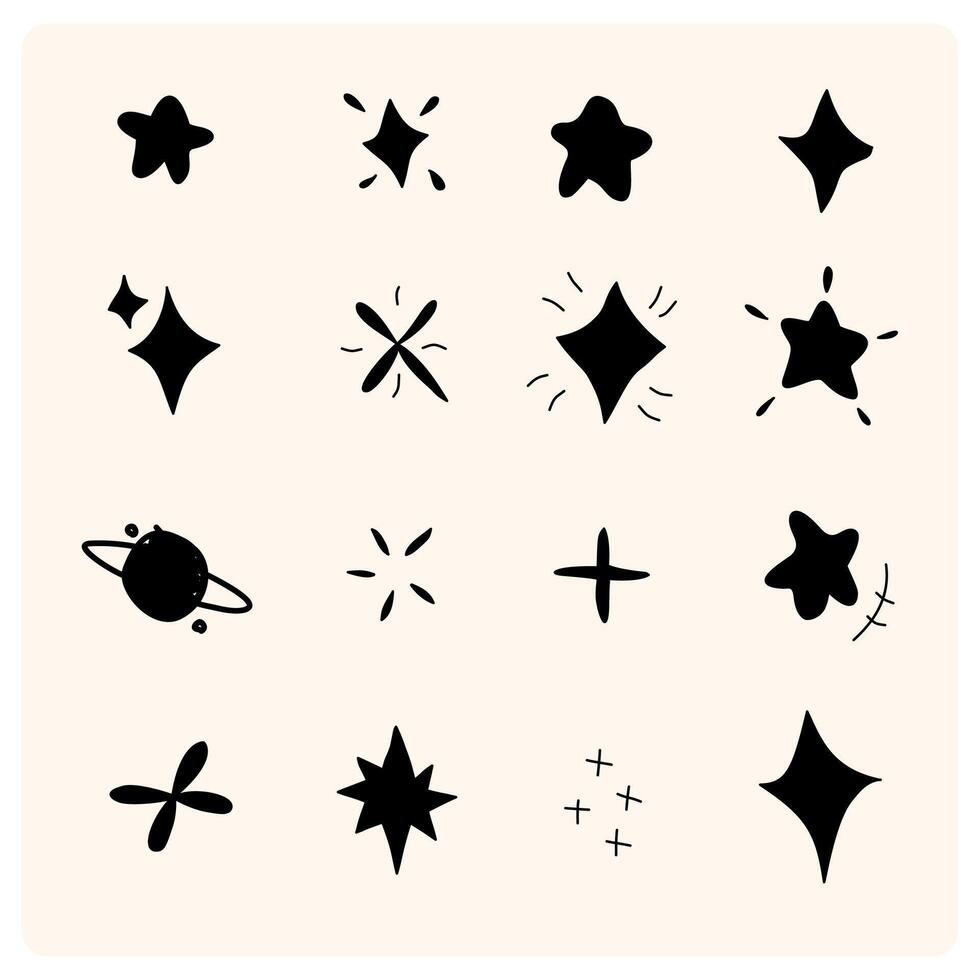Sparkling icon design shiny effect sign and symbol vector