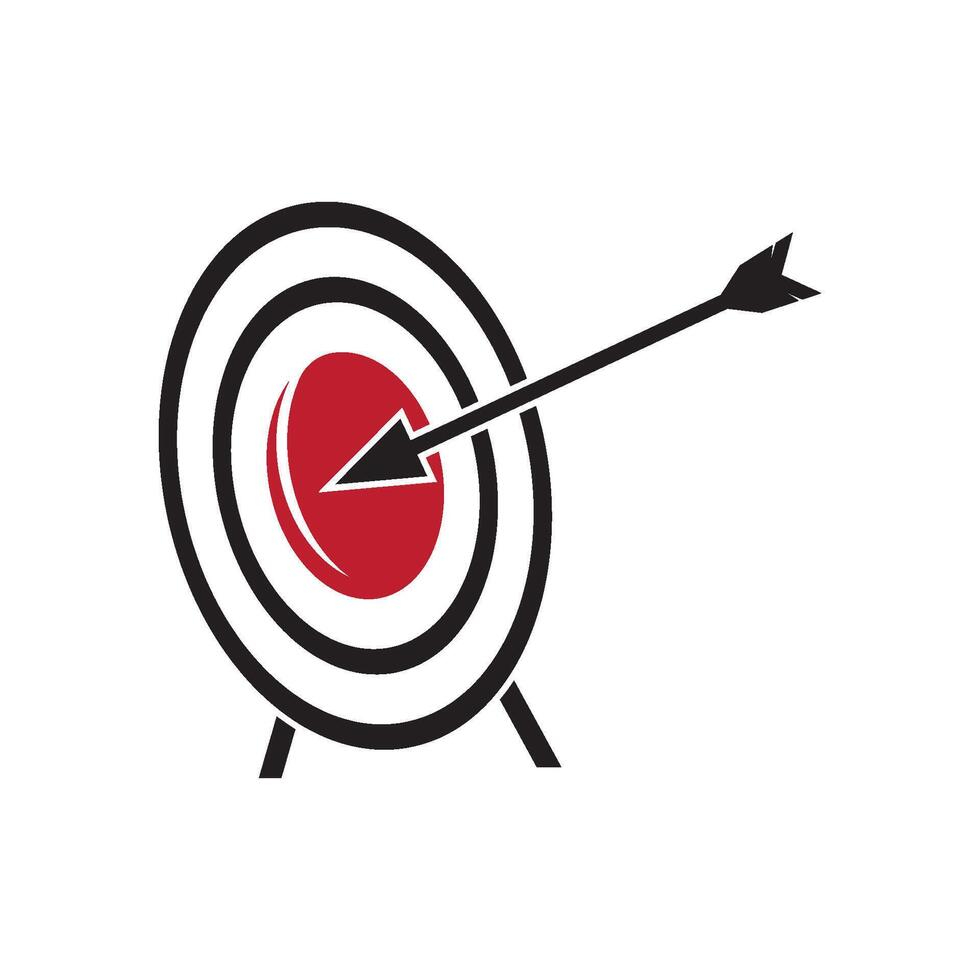 Target icon flat design template vector