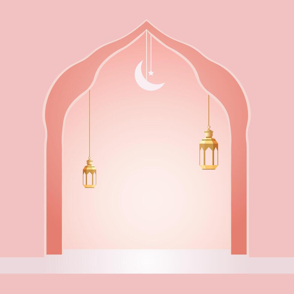Ramadan Arch Design Illustration vector