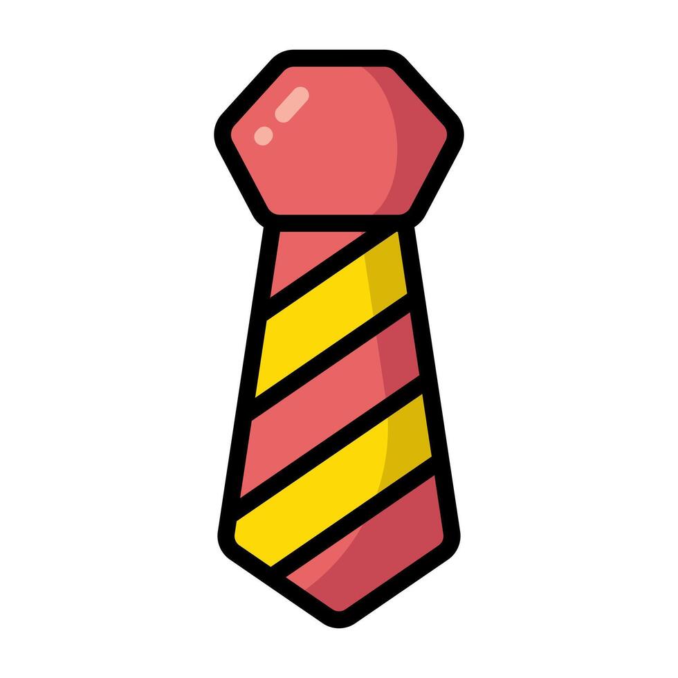 Simple Tie colorful icon. The icon can be used for websites, print templates, presentation templates, illustrations, etc vector