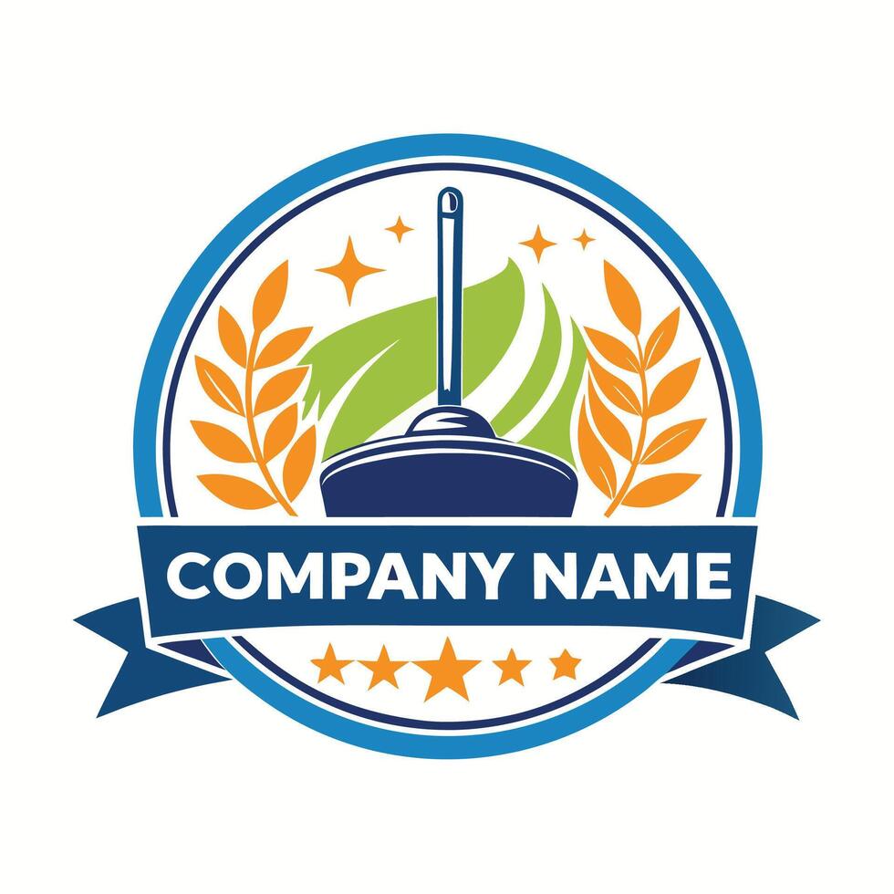 a logo for a cleaning company logo vector