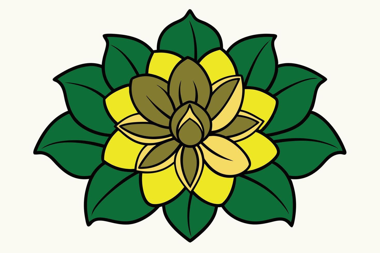 A Floral Embrace Outline and look flower clean line vector