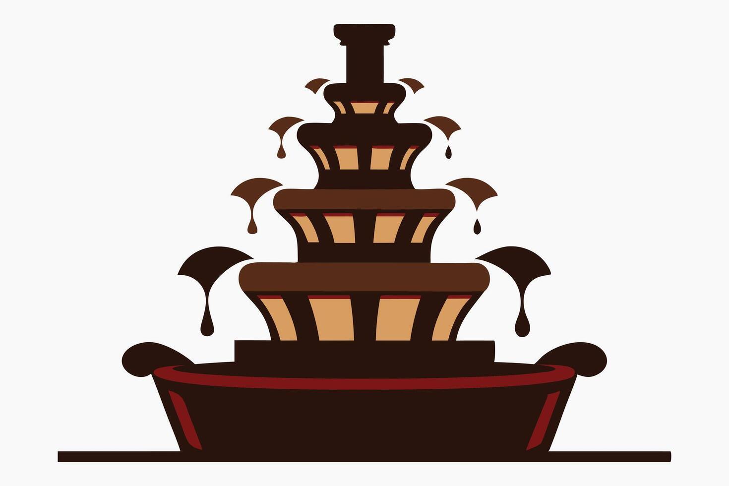 A Sweet Escape The Chocolate Fountain vector