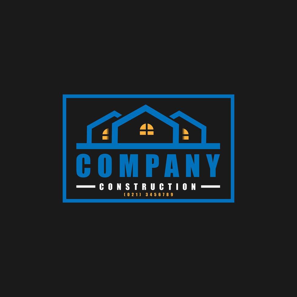 Real estate Logo construction company vector