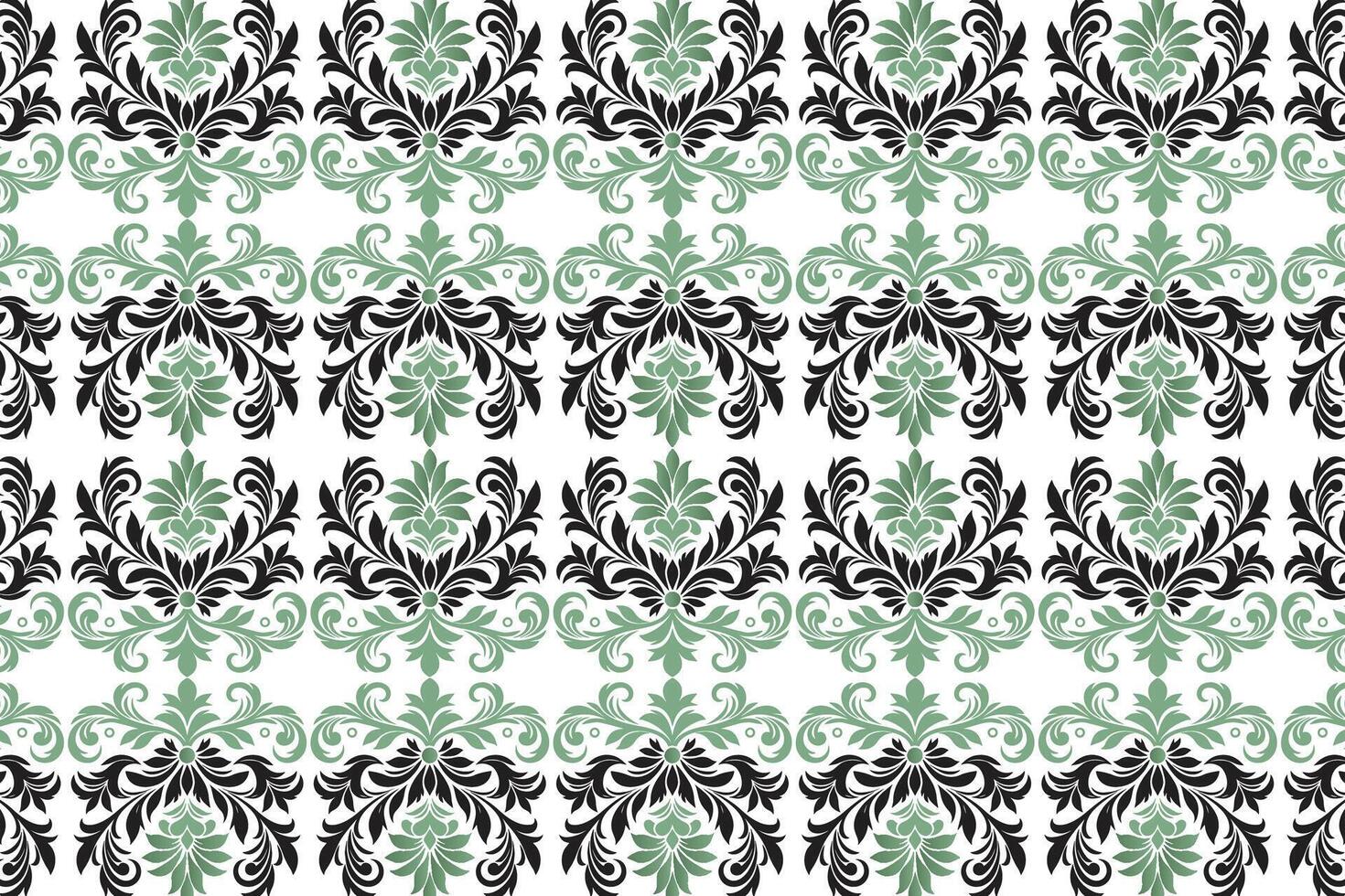 seamless floral pattern with ornamental flower and leaf motifs vintage design for textile fabric wallpaper prints and creative design projects vector