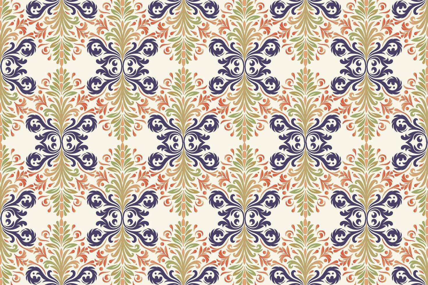 seamless floral pattern featuring delicate flower and leaf motifs vintage ornamental design for fabric textile wallpaper and creative project prints vector