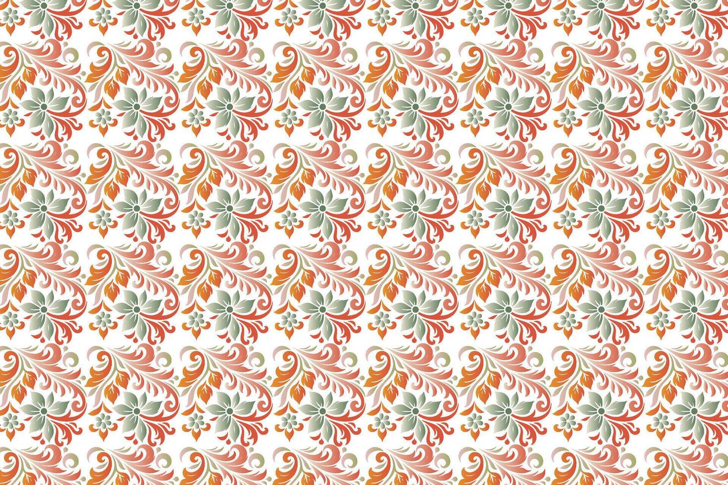 seamless floral pattern with detailed flower and leaf designs for textile fabric wallpaper vintage fashion design ornamental motifs for creative project backgrounds and artistic patterns vector