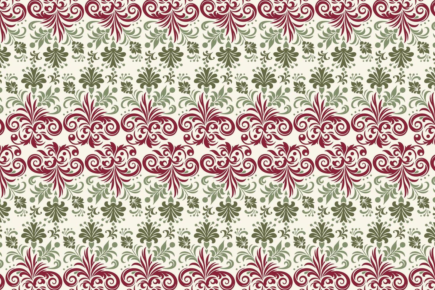 seamless floral pattern with flower and leaf motifs vintage ornamental texture for fabric wallpaper textile prints and creative project designs vector