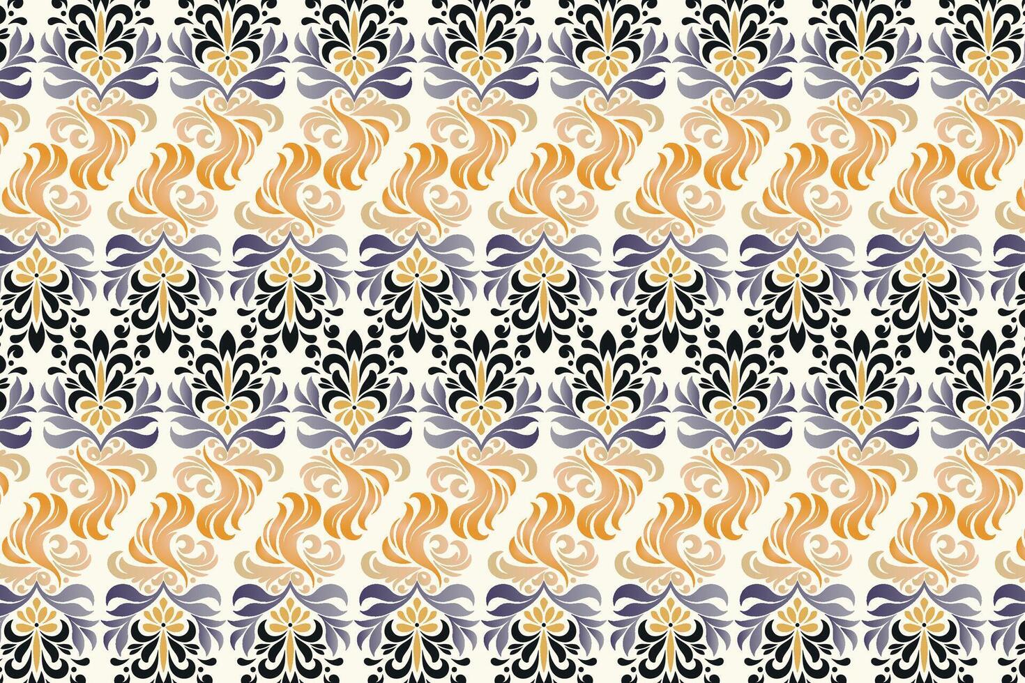 seamless floral pattern with detailed flower and leaf motifs vintage ornamental style for wallpaper fabric textile prints and creative design patterns vector