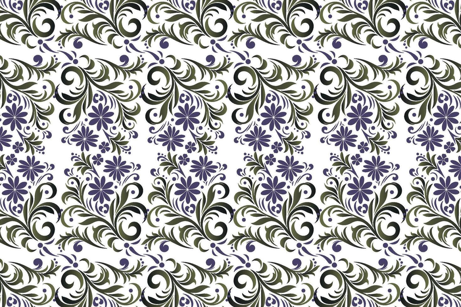 seamless floral pattern with intricate blossom and leaf motifs vintage ornamental design for textile wallpaper fashion and creative projects vector