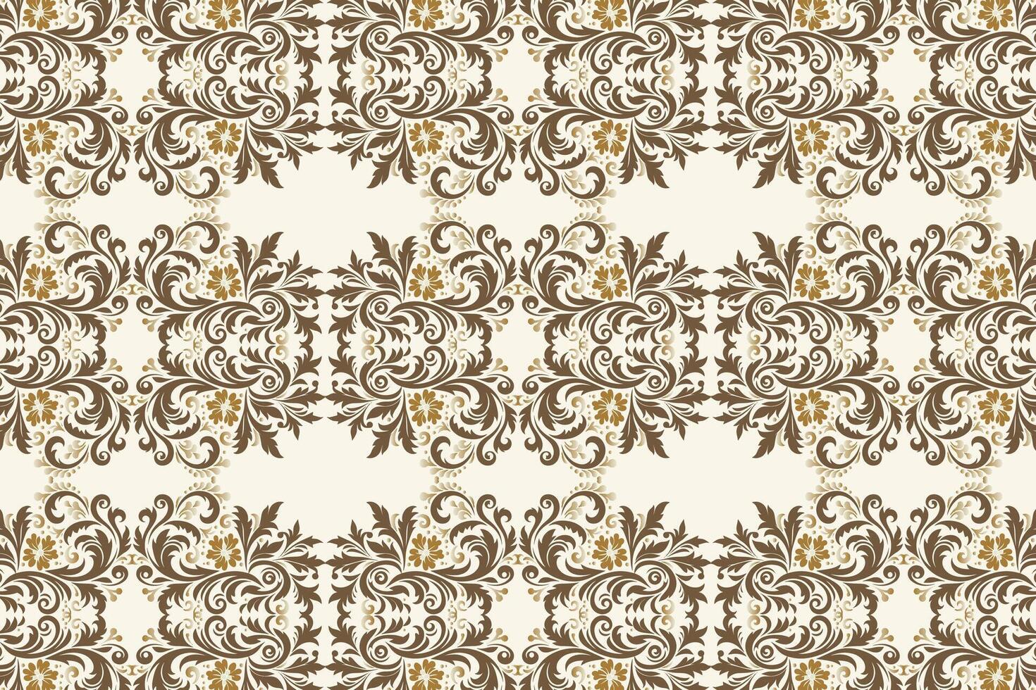 seamless floral pattern featuring intricate flower and leaf motifs vintage ornamental style for fabric wallpaper textile prints and creative project designs vector