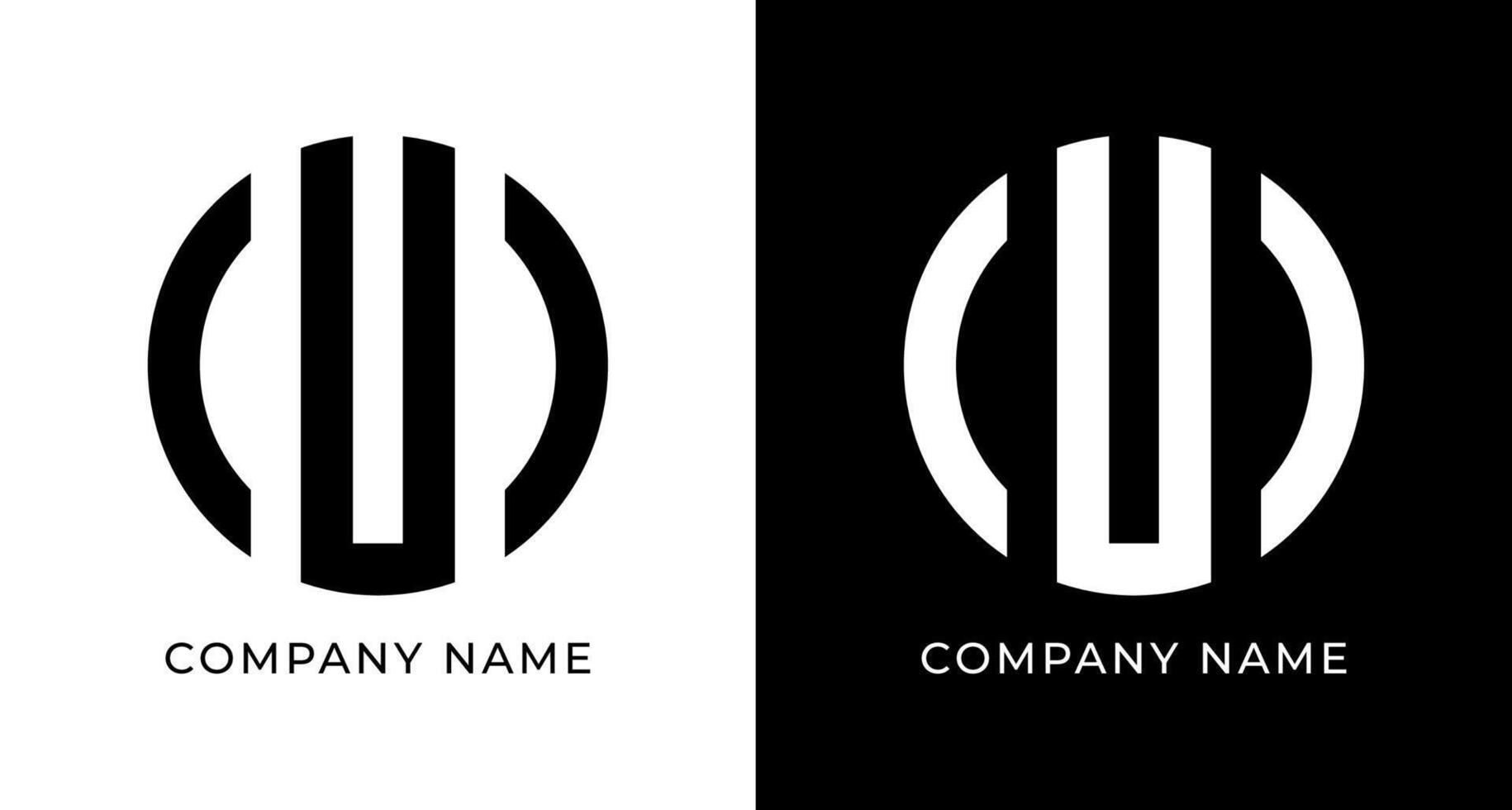 Letter U Monogram Logo for Luxury Branding vector