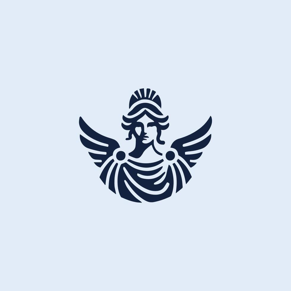Logo for a company that is called angel vector