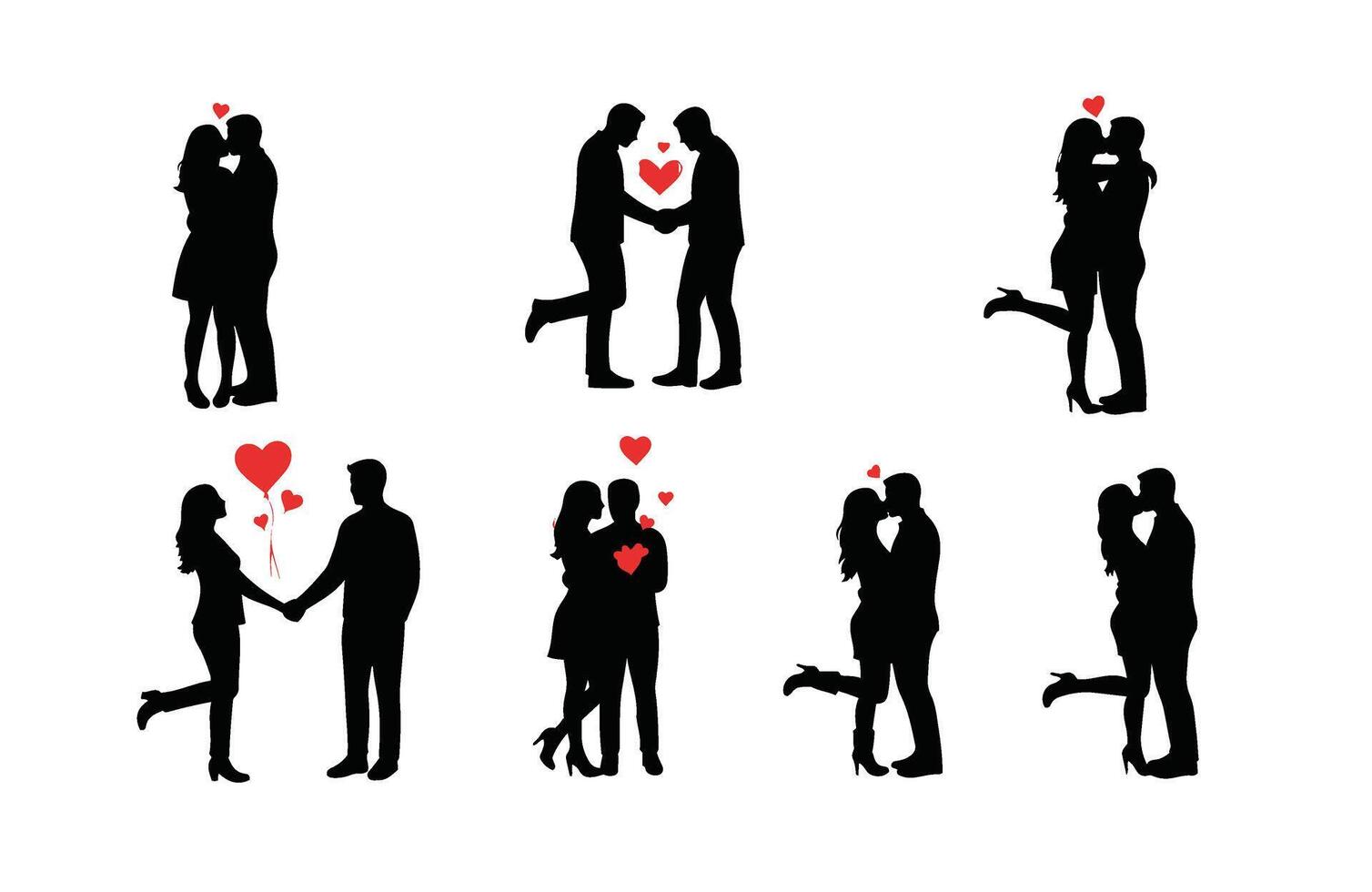 Happy Couple in Love for Valentine Celebration vector