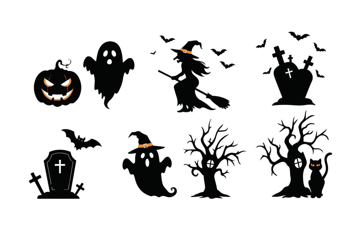 Scary Witch Illustrations for Halloween Fun vector