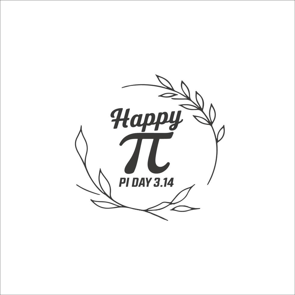 Bold Pi Icon with Abstract Circular Details vector
