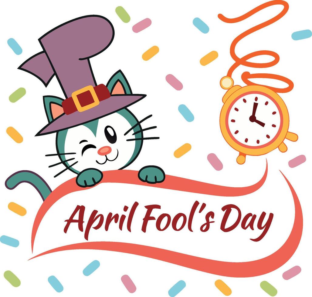 Download Fun April Fools Day Art Illustrations vector