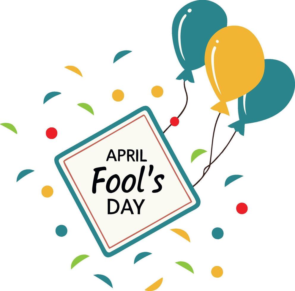 April Fools Day Vectors symbols Illustration