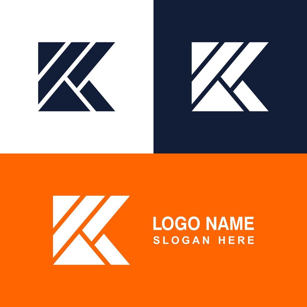 K logo with monogram concept. vector