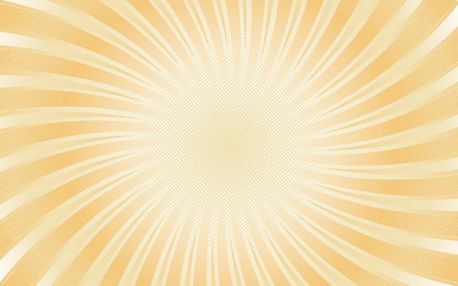 Yellow sunburst background vector