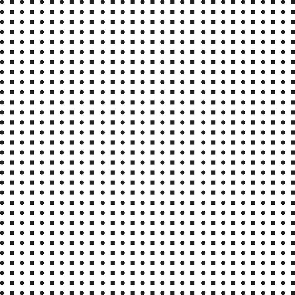 black and white dot square pattern seamless vector