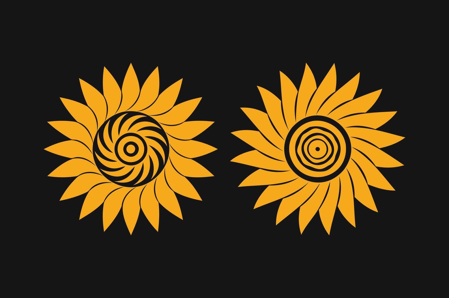 Set of Divine Spiral Mandala Silhouette Art for Spiritual and Decorative Use vector