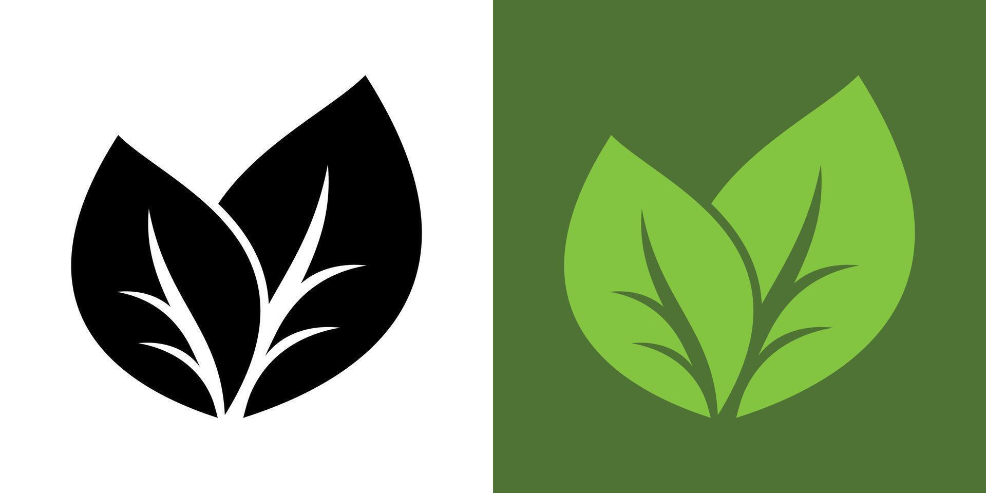 Green leaf icon. Leaves icon on isolated background. Design elements for natural, eco, vegan, bio labels. Vegan, 100 per cent organic vector