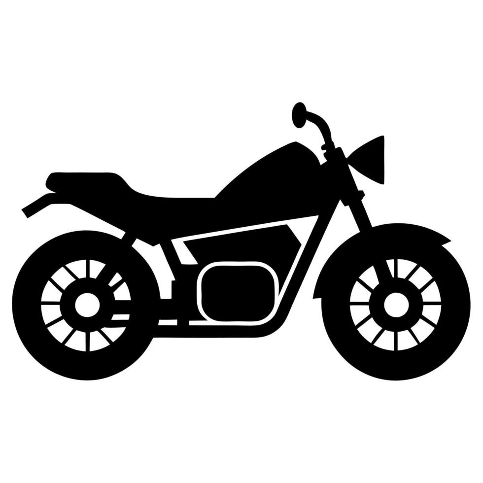 Minimalist bike icon silhouette illustration modern design projects. vector