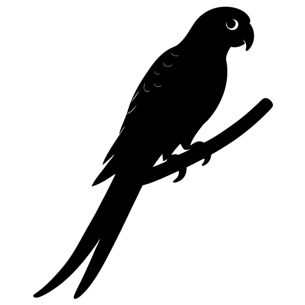 Simple parrot icon perfect for branding creative bird-themed artworks vector