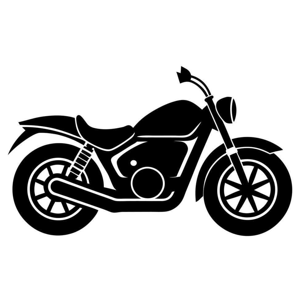 Minimalist bike icon silhouette illustration perfect design projects. vector