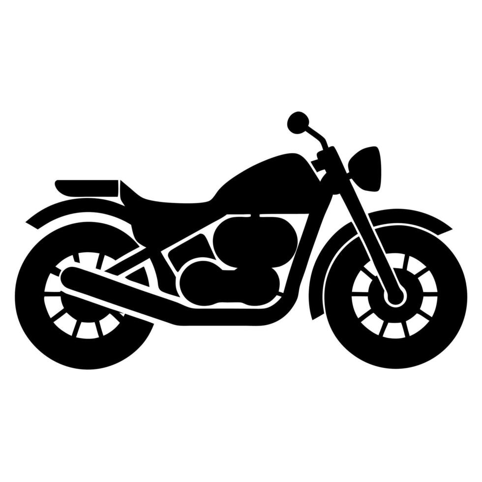 Minimalist bike icon silhouette perfect for modern design projects. vector