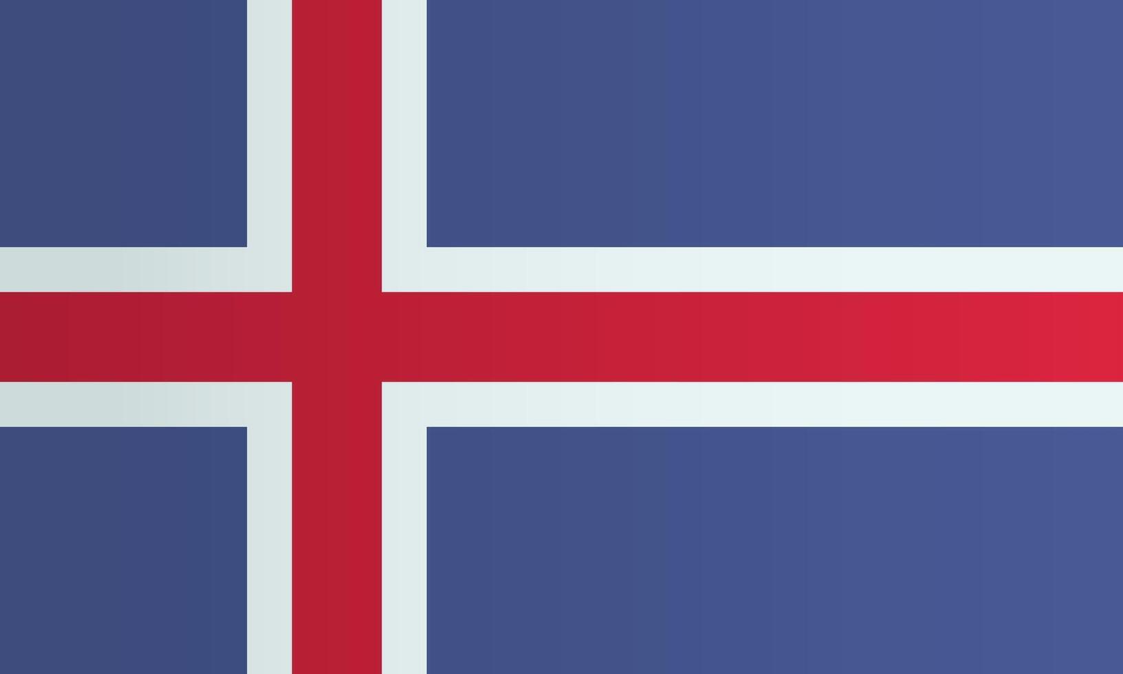 National flag od Iceland vector