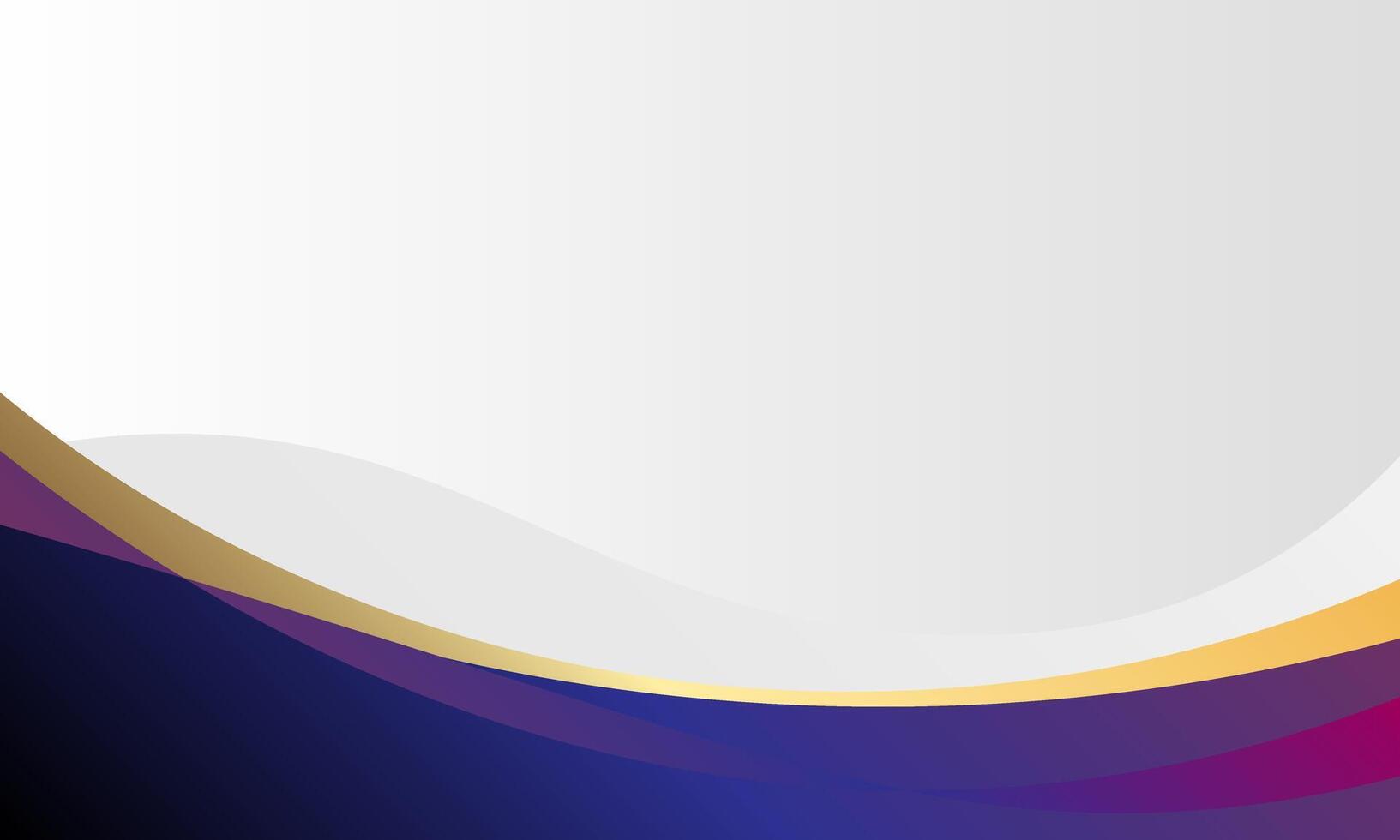 Elegant modern purple and gold shapes background for presentation vector