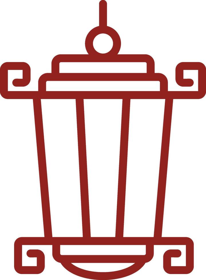 Hanging Lantern Icon Element For Design Graphic vector
