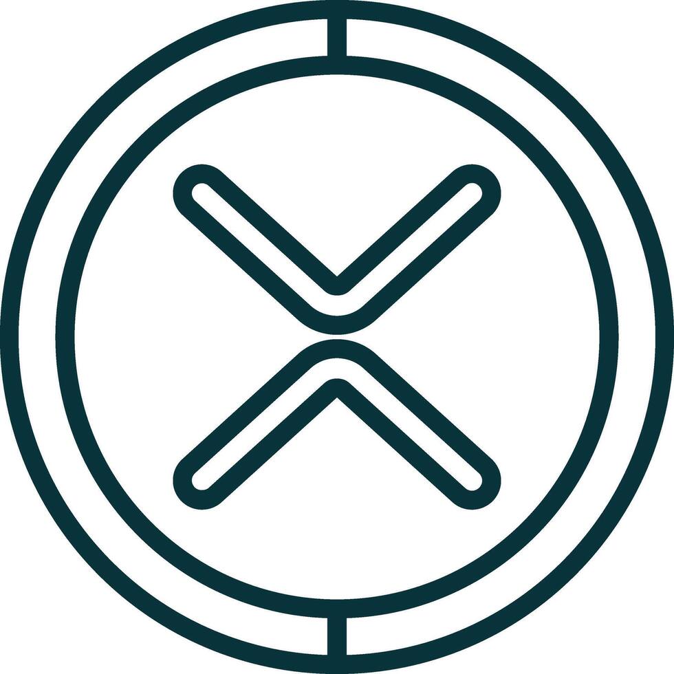 Xrp Symbol Icon Element For Design Graphic vector