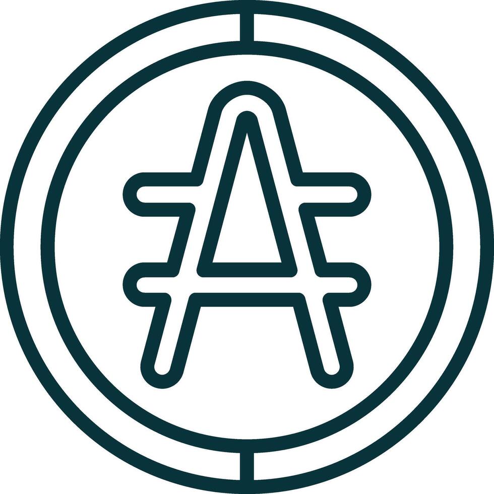 Argentine Peso Symbol Icon Element For Design Graphic vector