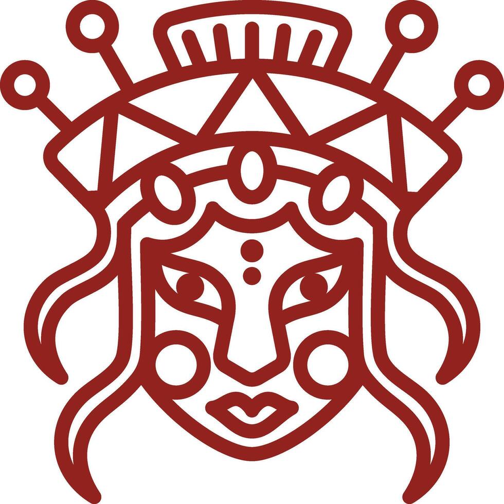 Chinese Opera Icon Element For Design Graphic vector
