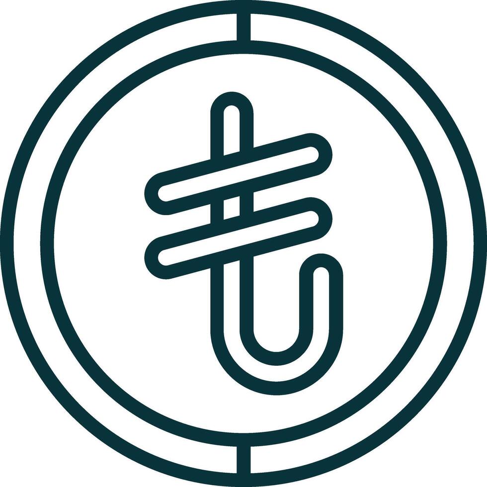 Turkish Lira Symbol Icon Element For Design Graphic vector