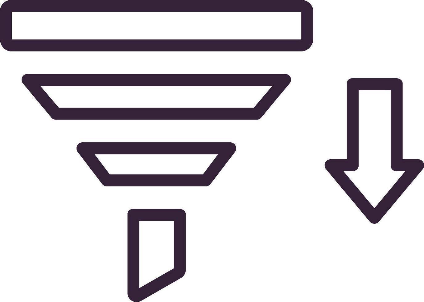 Filter Icon Element For Design Graphic vector