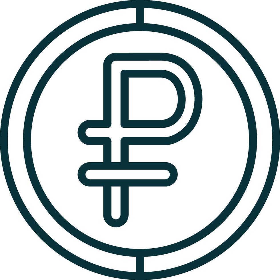 Russian Ruble Symbol Icon Element For Design Graphic vector
