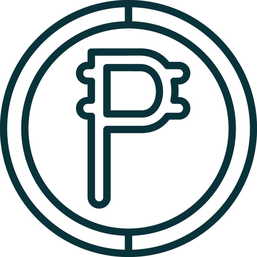Philippine Peso Symbol Icon Element For Design Graphic vector