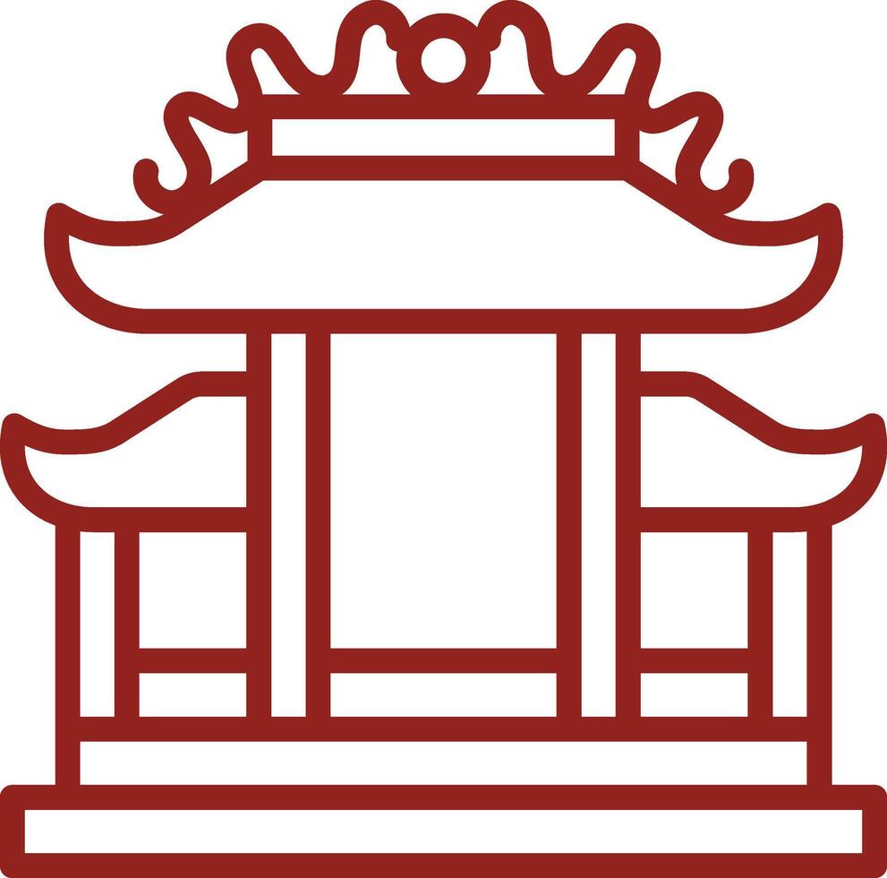 Shrine Icon Element For Design Graphic vector