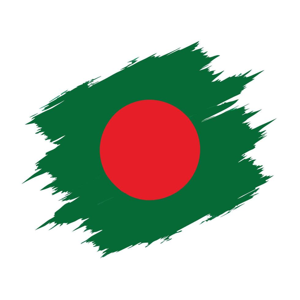 Textured Flag of the Bangladesh vector