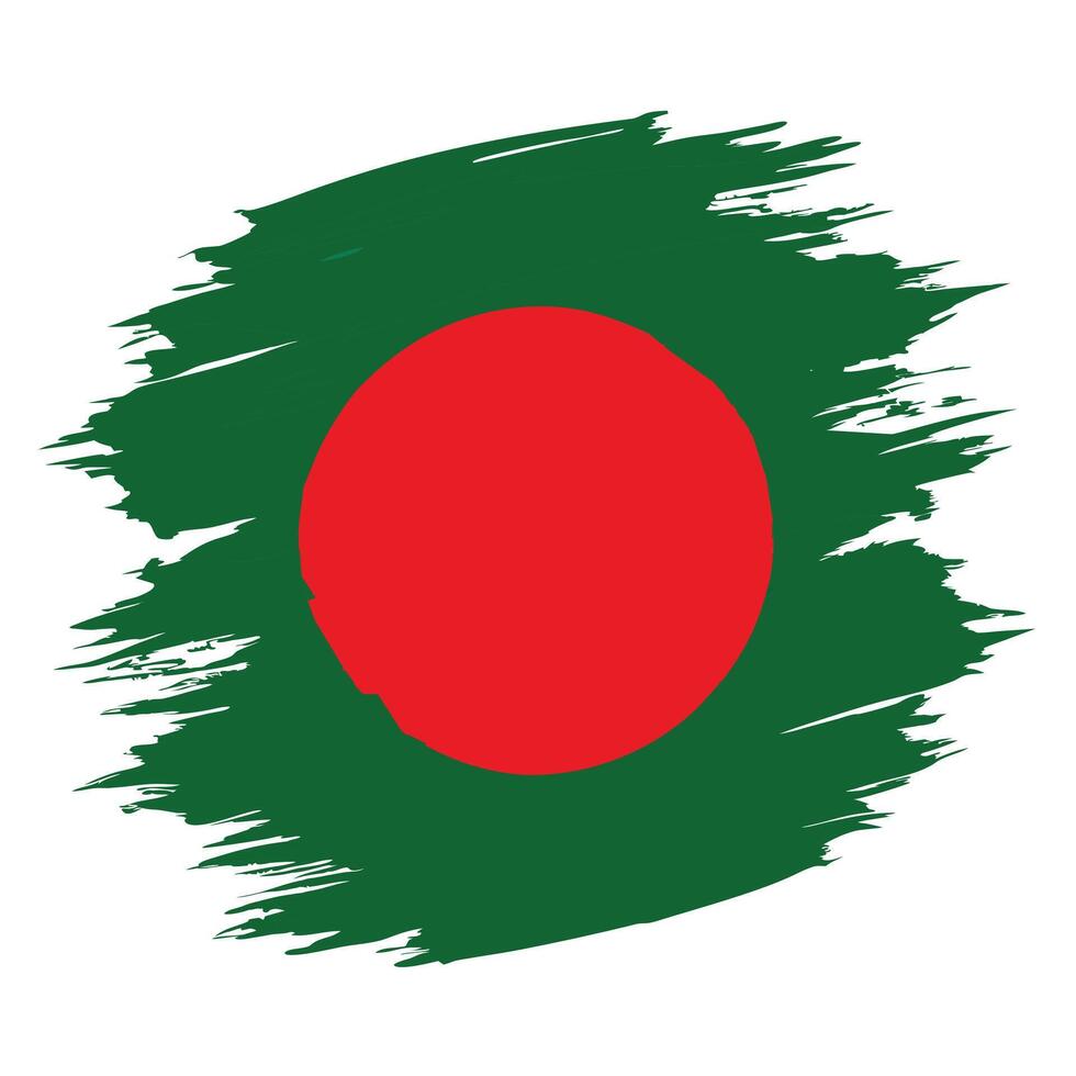 Abstract Textured Flag of Bangladesh vector